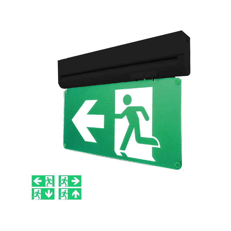 Noodverlichting MIRA - 4W - IP20 - ZWART - Inbouw ( Inclusief Stickers ) - Outledtl.nl